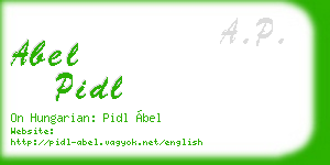 abel pidl business card