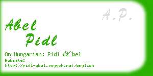 abel pidl business card